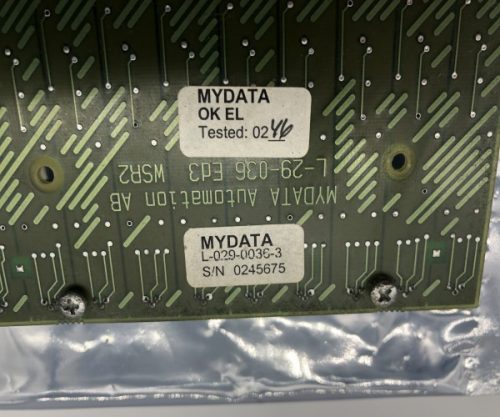 Mydata Safety Receiver Board. Part L-029-036-3